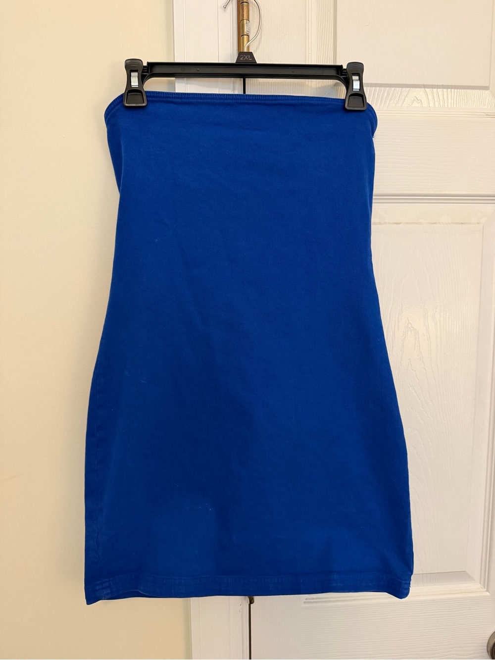 Zara Cobalt Blue Strapless Mini Dress